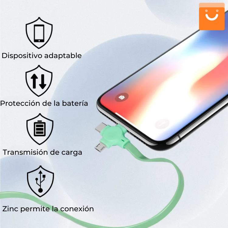 RapidCord™ - Cable 3 en 1 de Carga rápida