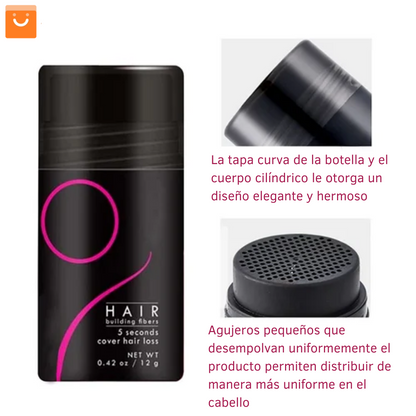 Fluffup™ - polvo de fibra capilar para ocultar calvicie