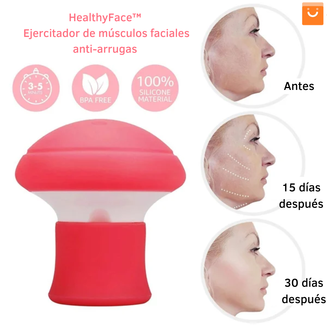 HealthyFace™ - ejercitador de músculos faciales anti-arrugas