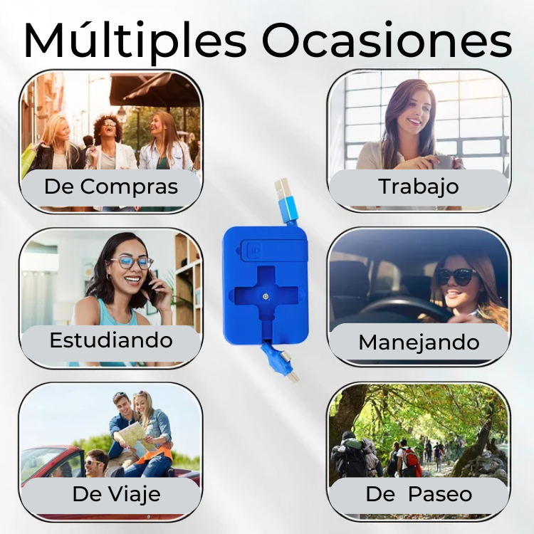 RapidCord™ - Cable 3 en 1 de Carga rápida