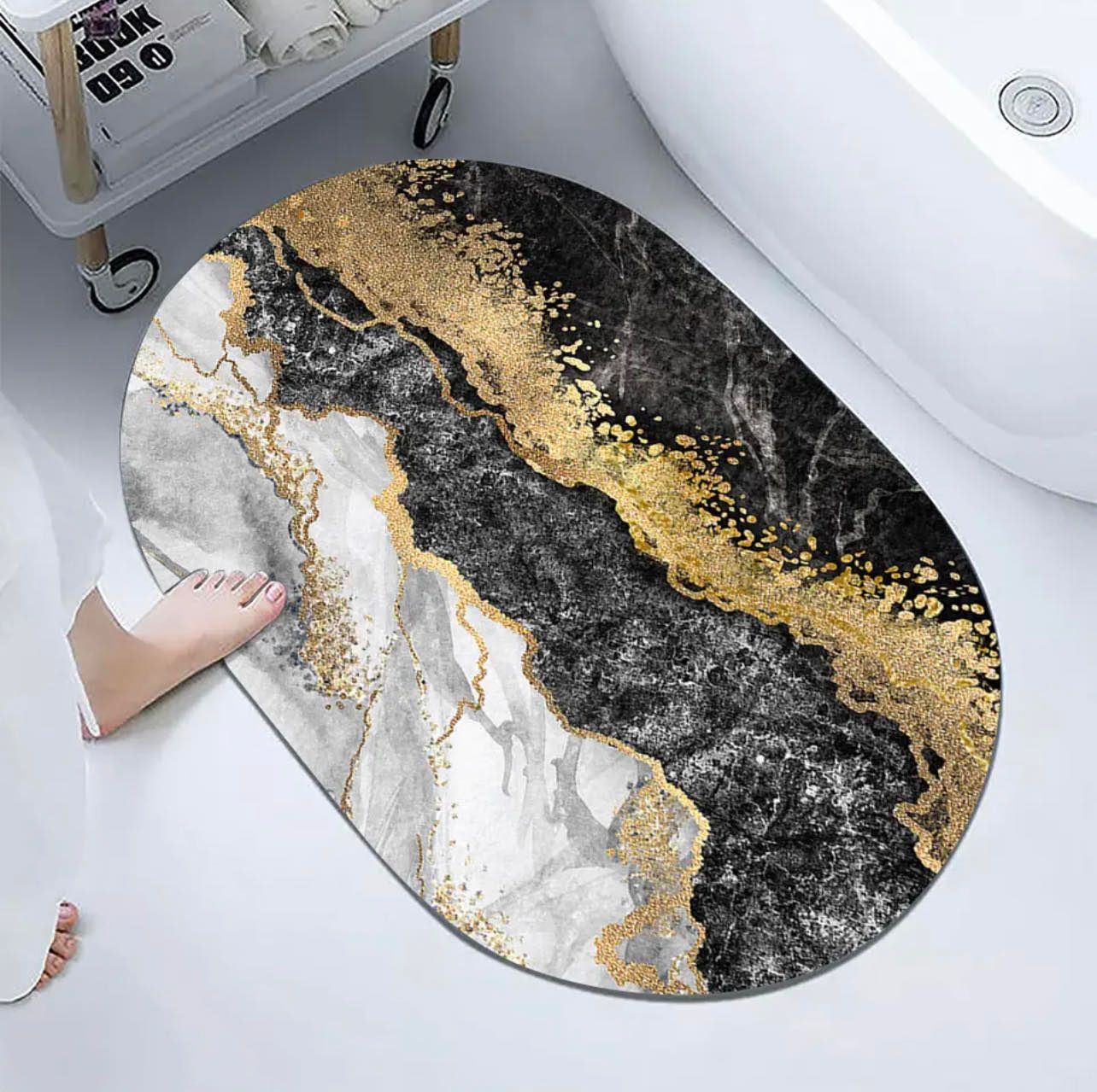 ABSMAT - Tapete de baño secado rápido