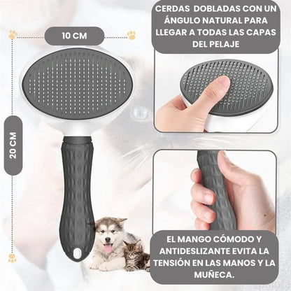 Hairoff - CEPILLO ANTIESTRES + QUITAPELUSA PARA MASCOTAS